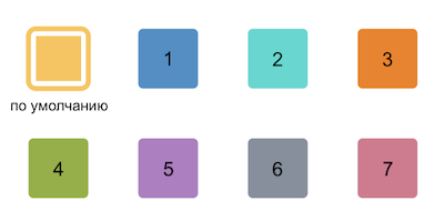 Доступные цвета