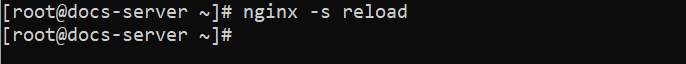 nginx -s reload
