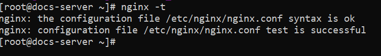 nginx -t